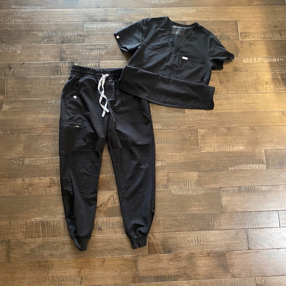 Figs scrub set black small